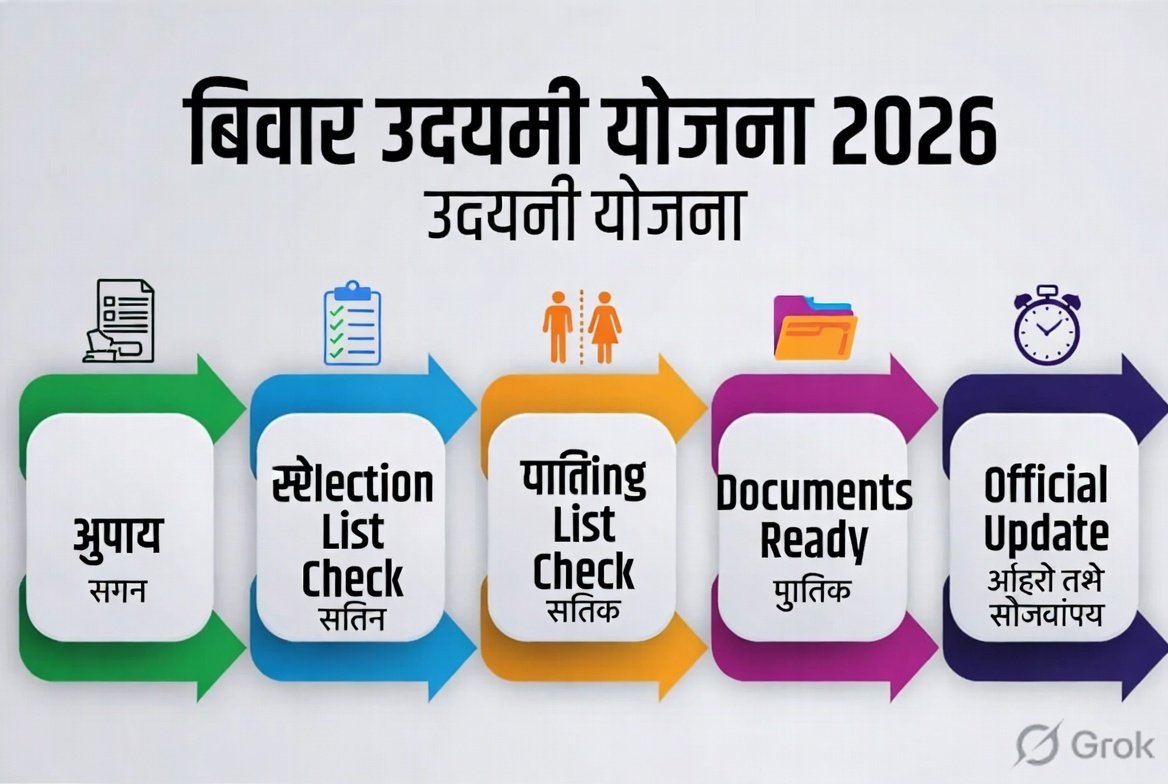 Bihar Udyami Yojana Waiting List 2026 PDF